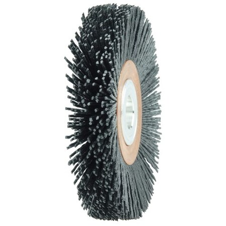 Weiler Burr-Rx 4" Narrow Face Wheel, .035/80CG Crimped Fill, 5/8"-1/2" 31270